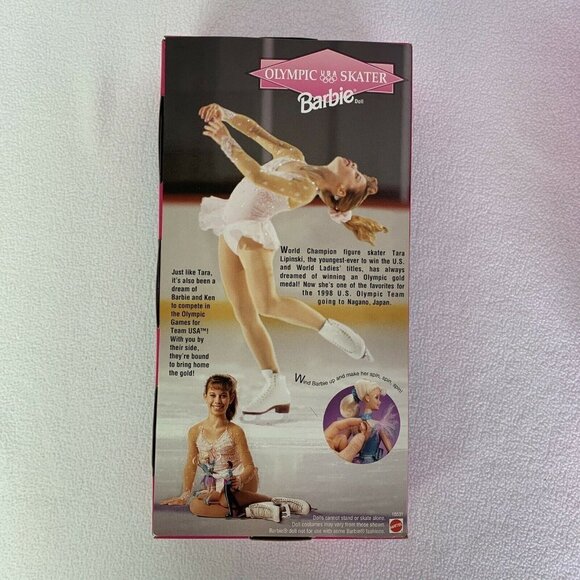 New Barbie USA Olympic Skater Barbie Doll 18501 Vintage 1997 Unopened - Picture 4 of 8